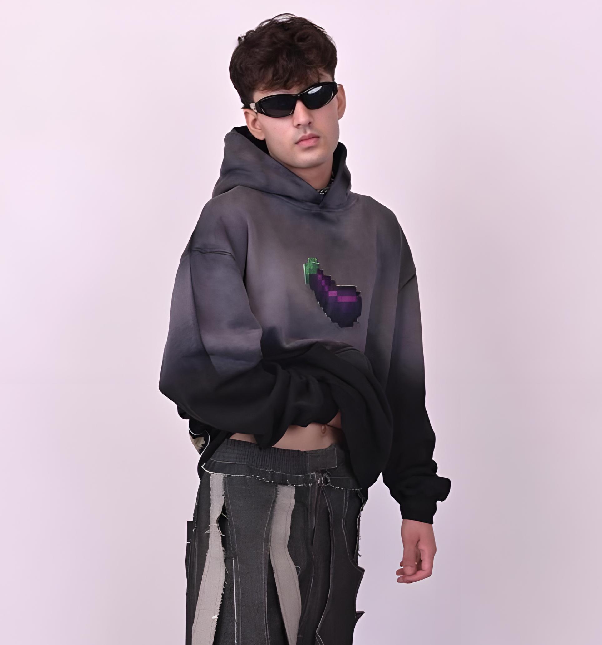 BATUN EGGPLANT HOODIE - Image 2