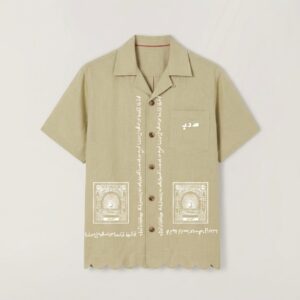 DAKIYA - ڈاکیا - Appliqué resort collar shirt