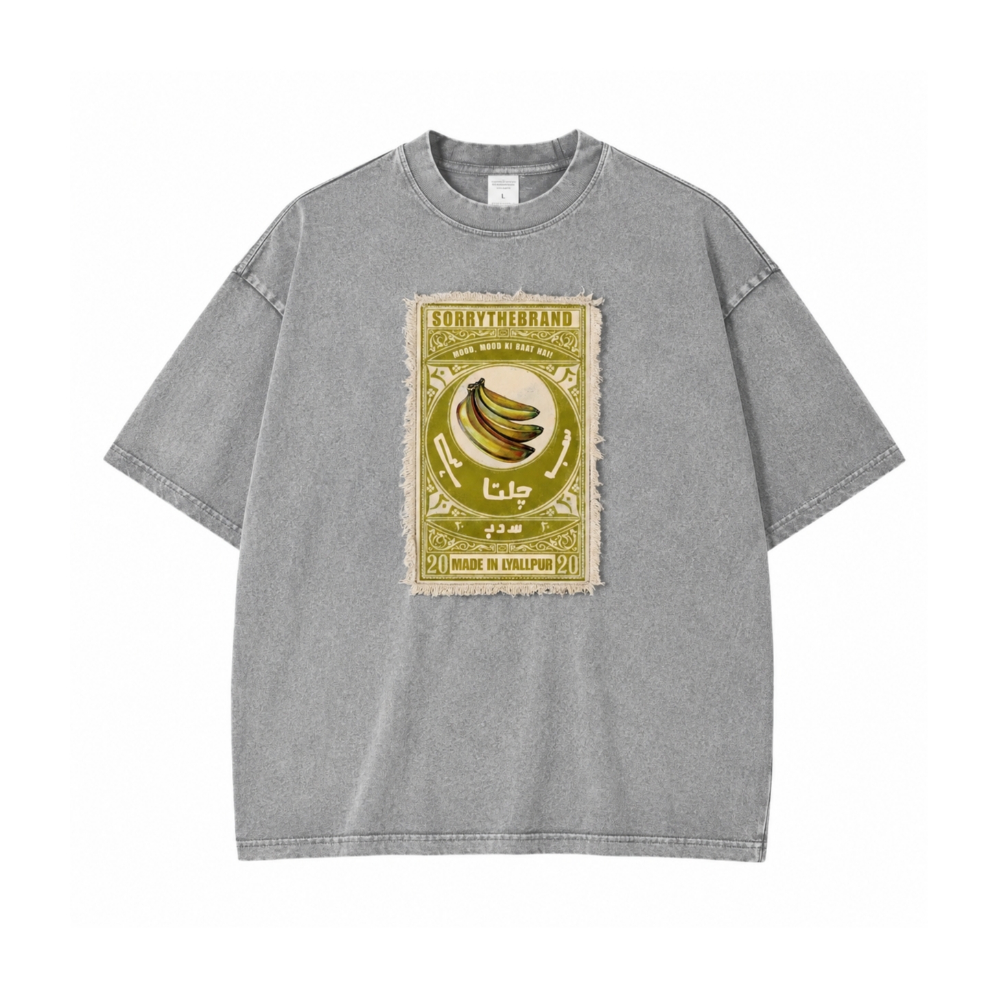 KAILA - Grey acid wash t shirt - Image 2