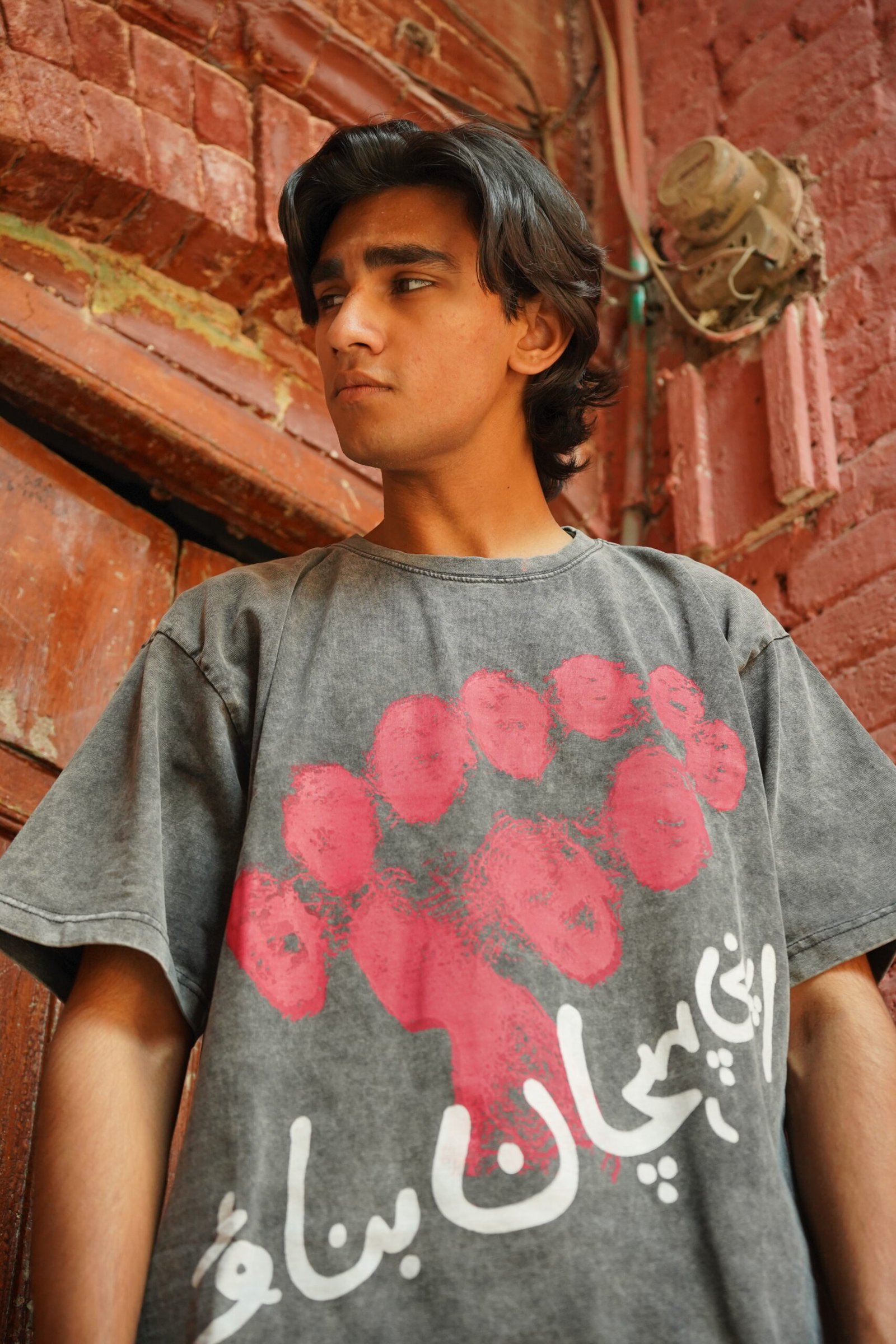 RAJAN acid washed Box Fit T-Shirt